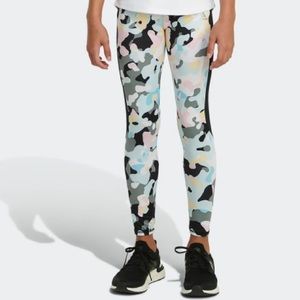 Adidas Allover Print Pieced Pocket Tights Leggings Regular Fit.